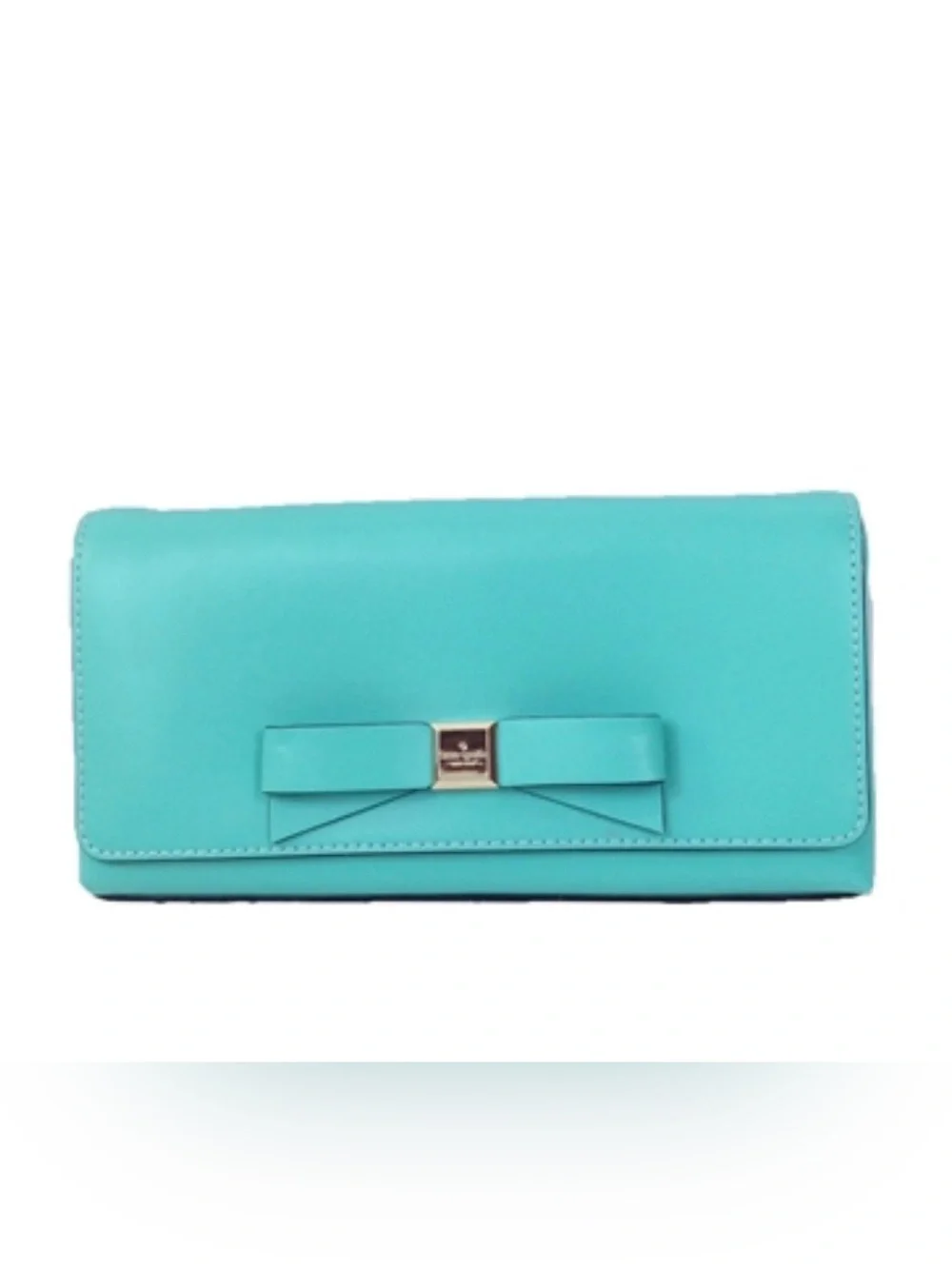 Kate Spade Montford Park Smooth Leather Keira Clutch, Giverny Blue